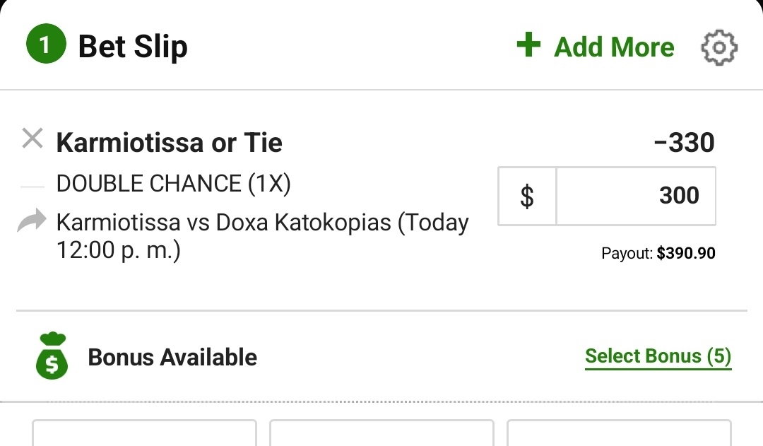 dcbetsodds's tweet photo. Let's start this day 1st DC of the day 🤑🤑Cyprus League Karmiotissa or Draw https://t.co/tmSZSjWsHD