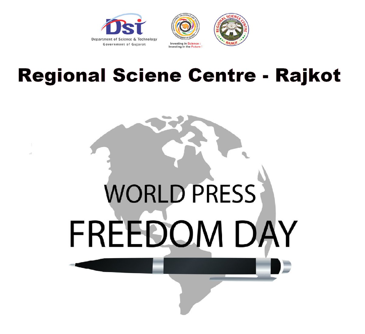 RSCRajkot's tweet photo. #PressFreedom is #FundamentalRight and essential for #ScientificDevelopment. Let's celebrate #WorldPressFreedomDay for the vital role #journalism play in promoting #freeflow of true #information, #ideas & #innovation in #ScienceCommunications. @vnehra @narottamsahoo @InfoGujcost https://t.co/tiPPcIidJ5