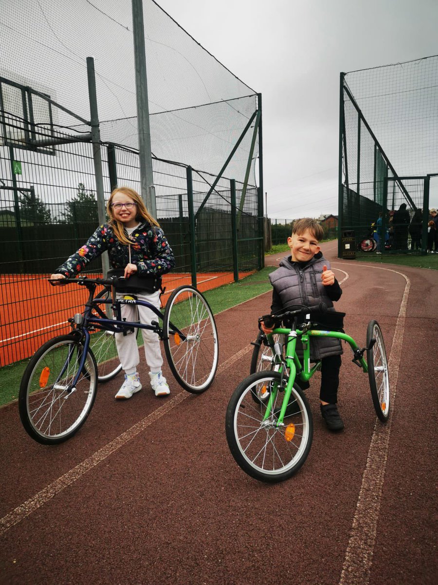 We recently got two Petra running bikes and have a junior track chair enroute thanks to the funding from @corkcitycouncil Sports Capital Grant and a donation from @RedHat Donations!