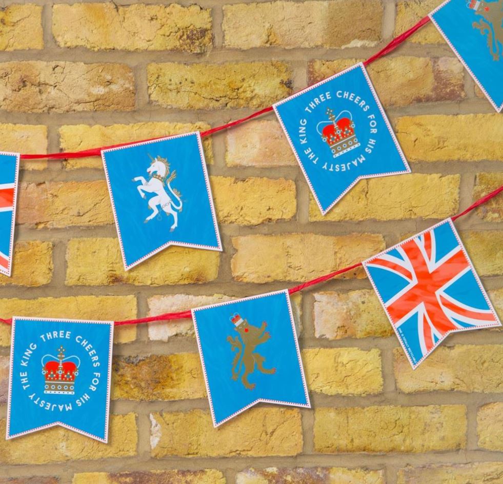 🇬🇧 The countdown begins! What are your plans for the King's #Coronation? 🇬🇧

Check out this wicked Right Royal Spectacle Kings Coronation Paper Bunting!

🛒 Shop: bit.ly/3ALIdob

#luckandluck #partyshop #partysupplies