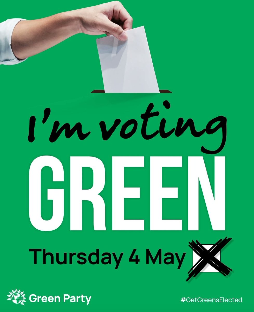 It's your chance to use your #vote tomorrow to help build fairer, greener communities. If you want that, then #GetGreensElected on 4th May.

#Bromsgrove #Redditch
#WantGreenVoteGreen