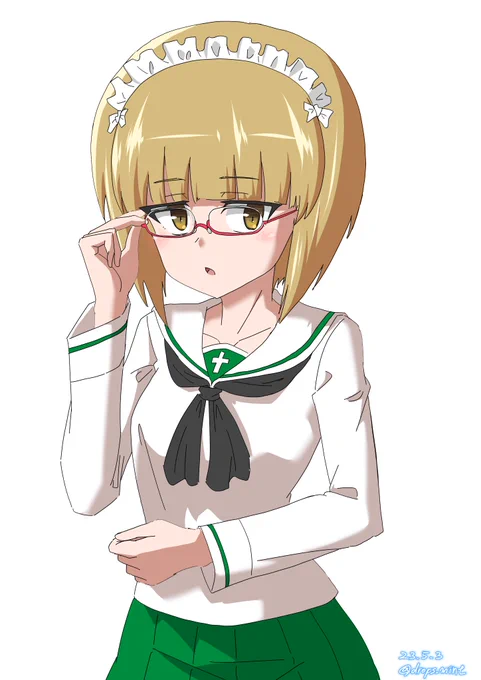 > メガネっ娘カトラスちゃんお願いします! #odaibako_drops_mint 