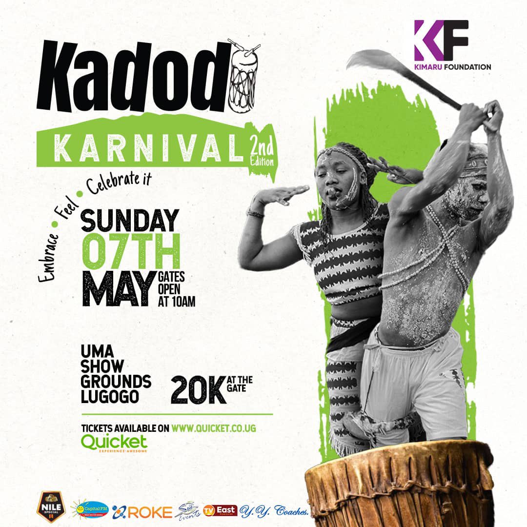 Sunday is just 4 days away.
I can’t wait to dance Kadodi for the whole day at UMA Show Grounds Lugogo.

#KadodiKarnival2ndEdition
#VisitMbale