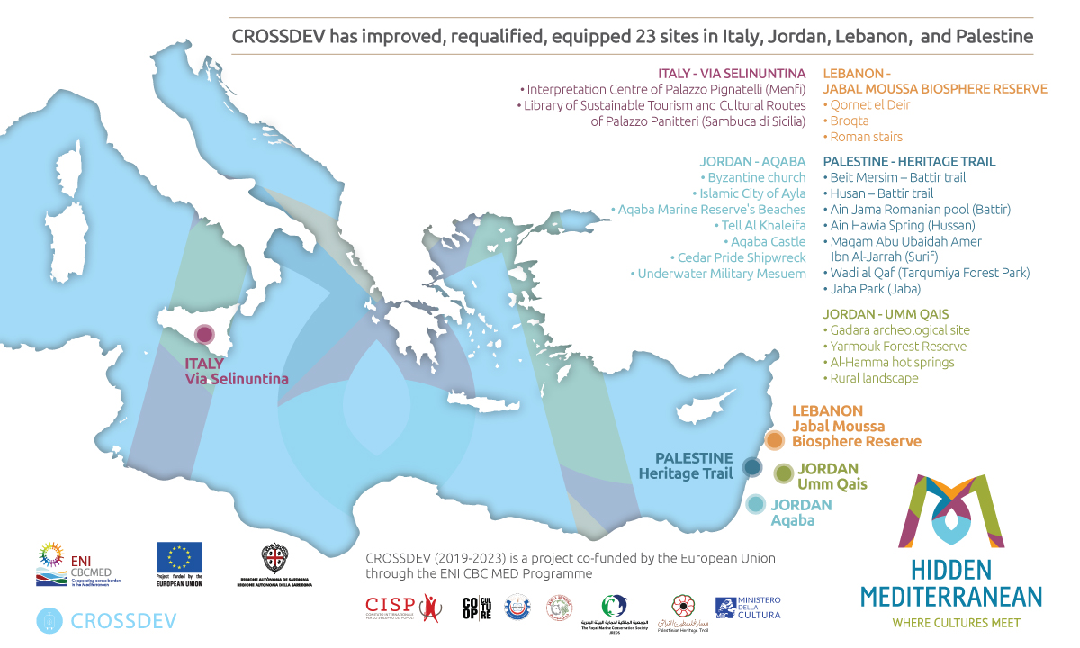 🌿🌊Discovering #HiddenMediterranean Destinations🌊🌿 è l’evento finale del progetto <a href="/CROSSDEV_Social/">#GoCROSSDEV</a> 👉 17 /18 maggio 2023 <a href="/Jabal_Moussa/">Jabal Moussa Biosphere Reserve</a> (Libano) una delle 5 destinazioni di #turismosostenibile sviluppate dal progetto.
👇INFO E PROGRAMMA 👇
cisp.ngo/informati/le-u…
@ENICBCMed