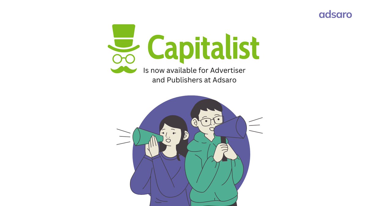 Adsaroadnetwork's tweet photo. Capitalist is now available for Advertiser and Publishers at Adsaro
#Adsaro  #Capitalist #PaymentMethod #Ad https://t.co/SiiwVrZ9dk