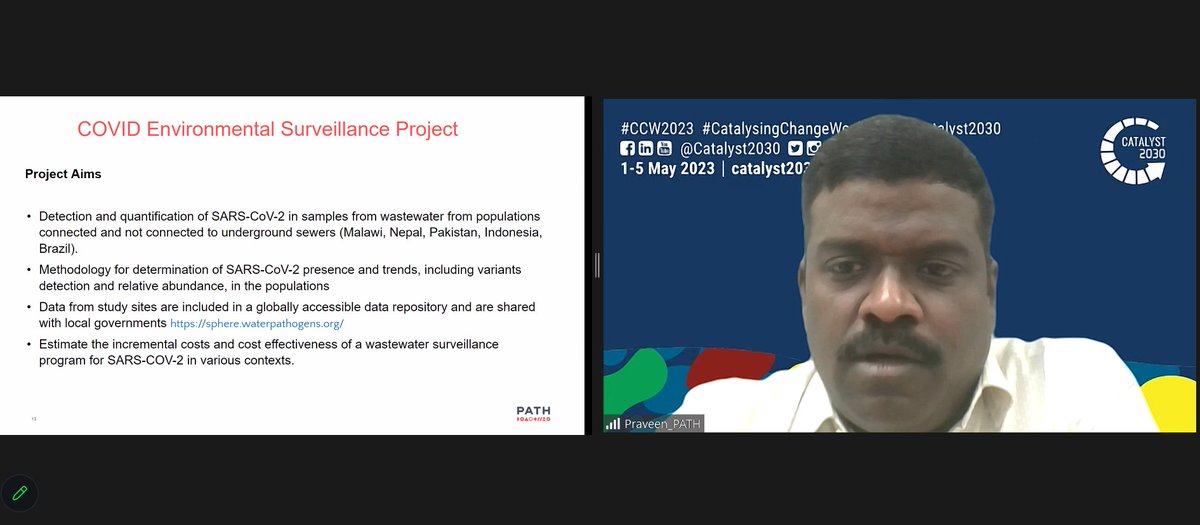#CatalysingChangeWeek2023 | Environmental #surveillance: The Future of #healthequity in Asian Cities

Praveen Kandasamy @PATHtweets emphasized the importance of #data visualisation in showcasing the intelligence coming from #environmentalsurveillance

#SDGs #HealthForAll #testing