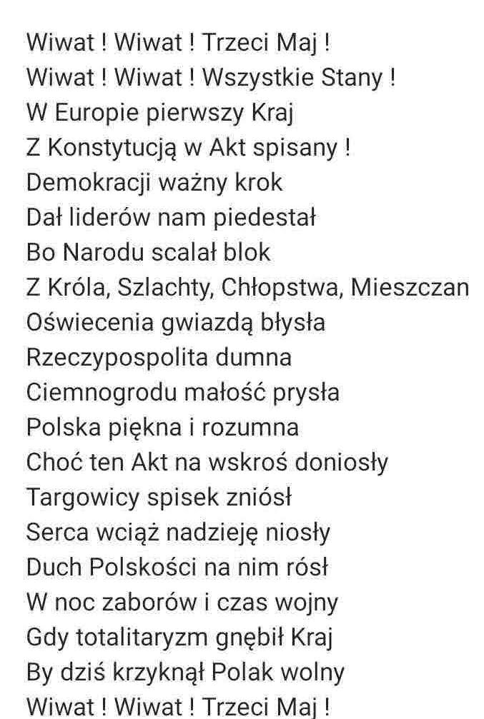 CzteryW's tweet photo. Wiwat ! Wiwat Trzeci Maj ! https://t.co/6gz6iw0GRf