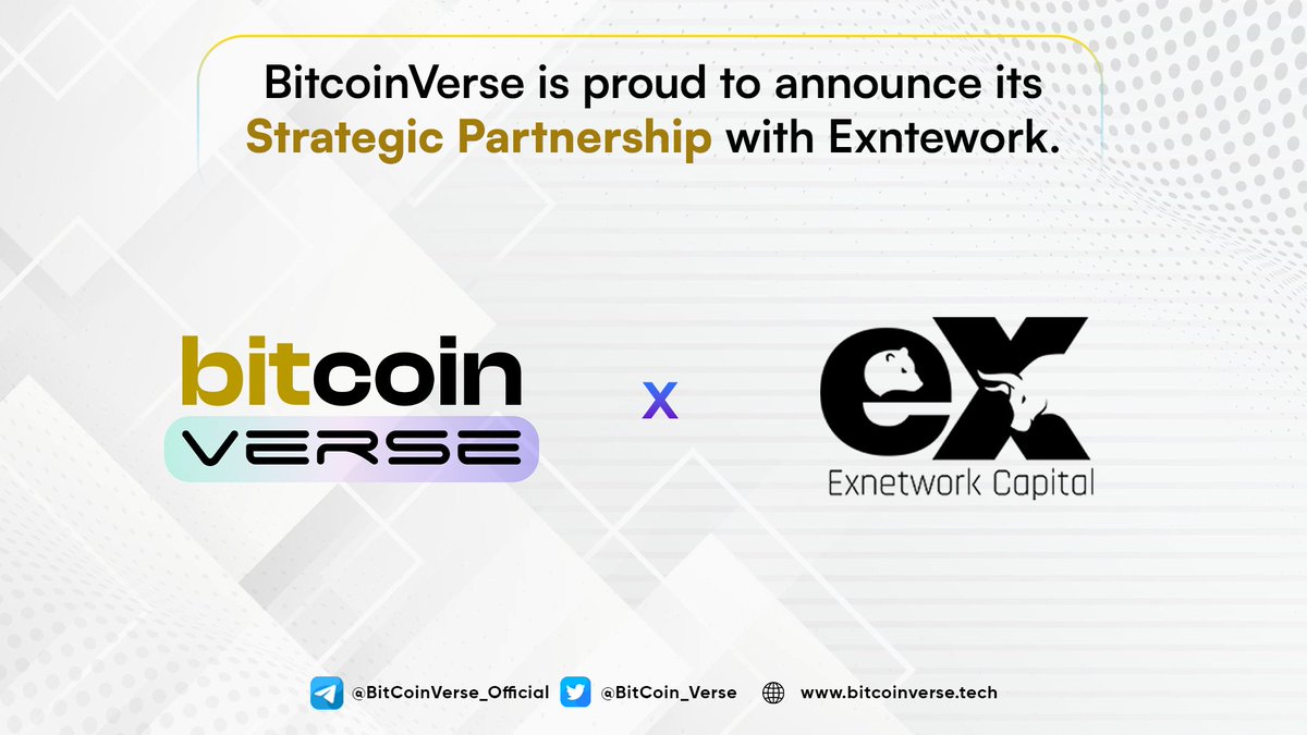 Bits (@bitcoin_verse) on Twitter photo ⚡️Bitcoinverse x  ExNetwork capital⚡️ 
✨We are thrilled to announce that BitcoinVerse has formed a strategic partnership with ExNetwork Capital 🤝, a well-respected player in the blockchain industry.🥳  
#BitCoin_Verse  #exnetworkcap #Bitcoin ⚡️Bitcoinverse x  ExNetwork capital⚡️ 
✨We are thrilled to announce that BitcoinVerse has formed a strategic partnership with ExNetwork Capital 🤝, a well-respected player in the blockchain industry.🥳  
#BitCoin_Verse  #exnetworkcap #Bitcoin