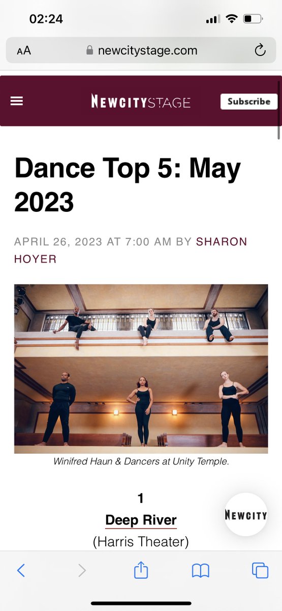 circa_pintig's tweet photo. We got in the TOP 5 list of shows to see in @newcity Woohoo! 🙌 Congrats, @Chi_Danztheatre More reasons for you to see our show! See Dance and Theatre in one ticket 🎟 https://t.co/8QLuHTY3Fm
#Top5Shows #ChicagoArts #DanceTheatre #Collaboration #MustSee #ChicagoEntertainment https://t.co/sQx0uOlU9A