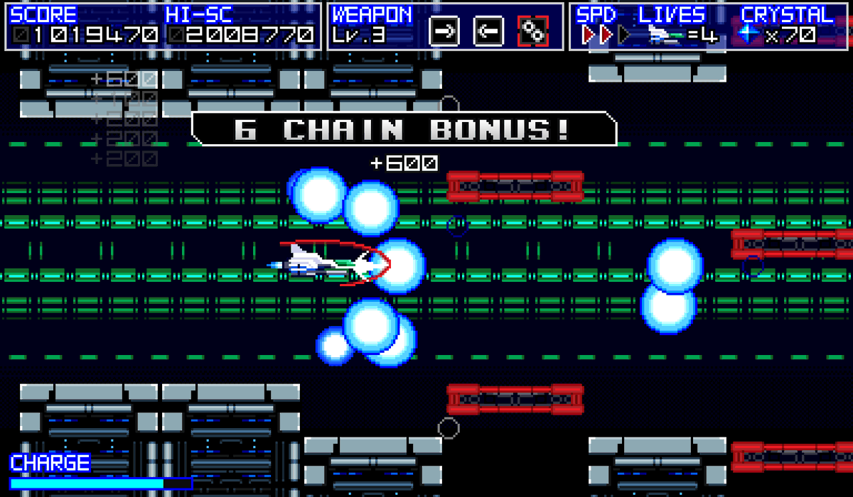 Terarin55's tweet image. ハイスピード横スクロールＳＴＧ！「Terra Flame（テラフレイム）」好評発売中！

音楽はHIROKKEY（@hirokey1974）さん、FM音源のチップチューンアレンジは椎葉たく（@shiiba_taku）さんに作成頂いています

eShop
store-jp.nintendo.com/list/software/…

PV
youtube.com/watch?v=Bgk97x…

#NintendoSwitch #TerraFlame