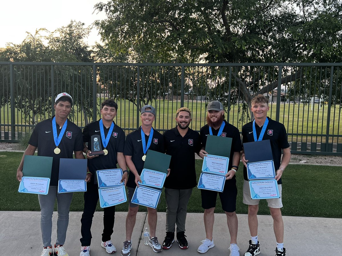 Lets go baby!!! THIS IS WHAT I LOVE TO SEE!
Entire INF 1st team all conference! 
All got gold gloves also! 
1B- Dylan Bangs
2B- Travis Reaves 
SS- Carlos Parra
3B- Kevin Fitzgerald 
CF- Orlando Lorduy

So happy for my guys!! We aren’t done yet!!