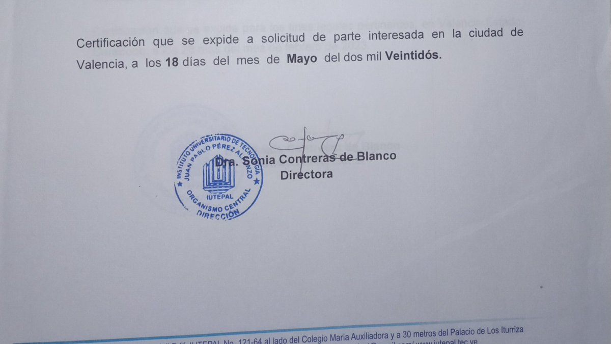 asha1615's tweet photo. Hola para hacer gtu, debe tener el sello del rector o así sirven? Agradecida contigo @mccoam https://t.co/boTP1z3gEr