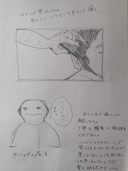 ネームを切り貼りしたりカッパの立体を作ったりなどアイデアから一年くらいかかってしまったけど完成して本当に良かった… 