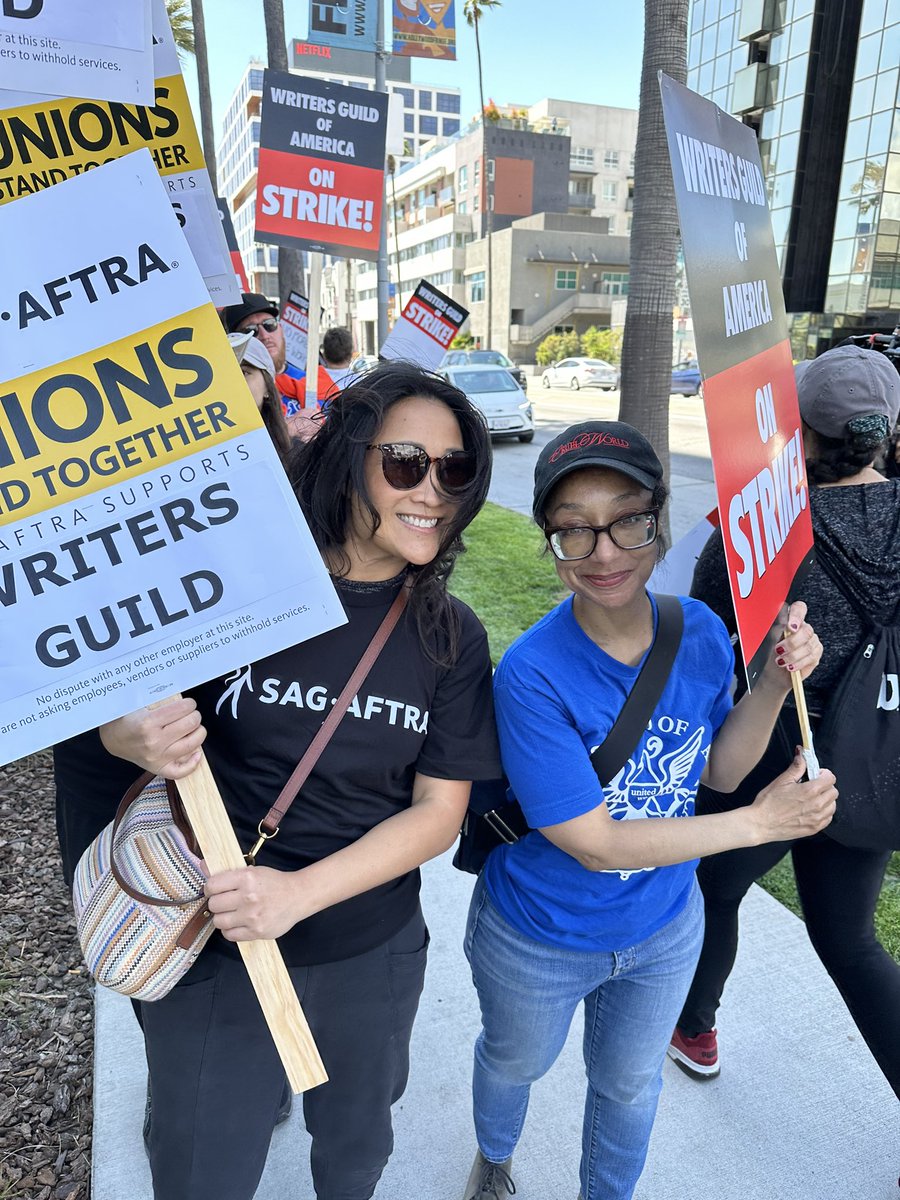 Solidarity. #UnionStrong #WGA #SAGAFTRAsolidarity