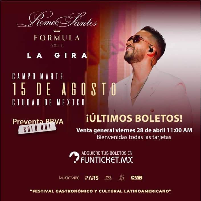 Queremos segunda fecha yaaa!!#RomeoEnCDMX #QueremosSegundaFecha #SegundaFechaYa #RS2023

<a href="/RomeoSantosMEX/">CF  ROMEO SANTOS MEX</a> 
<a href="/RomeoSantosPage/">Romeo Santos</a> 
<a href="/Funticketmx/">Funticket</a> 

❤️🇲🇽
