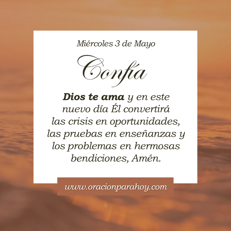 OracionParaHoy's tweet photo. Oración para hoy 3 de mayo: https://t.co/1W4AYK4boW