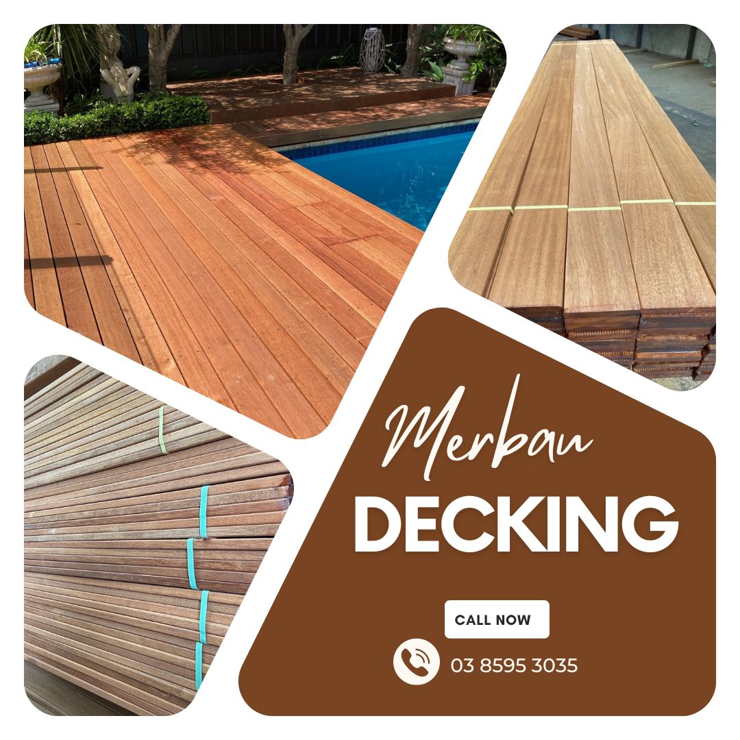 merbaudeckingt1's tweet photo. Looking for a beautiful, durable decking material? Look no further than merbau decking. Merbau is one of the most popular hardwoods in Australia for good reason – it’s strong, weather-resistant, and stunningly beautiful.
Contact us📱: 03 8595 303
#merbaudecking  #merbau https://t.co/TWk6GXVHnK