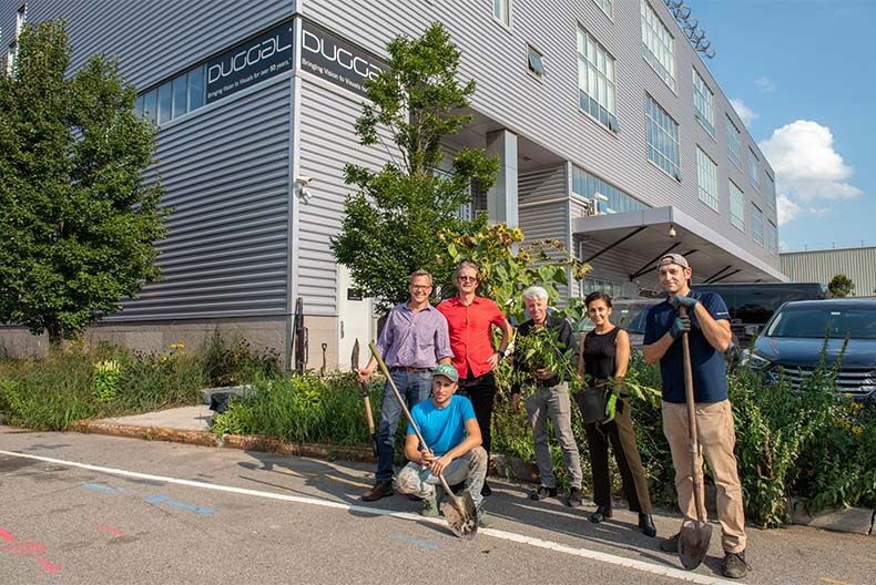 Duggal is the only <a href="/usgbc/">USGBC</a> LEED Gold graphic production facility in the USA, with solar &amp; wind power, rainwater collection, LED lighting &amp; sustainable building materials. Certified by <a href="/SGPPartnership/">SGP Partnership</a>  <a href="/FSC_IC/">Forest Stewardship Council</a> <a href="/RnfrstAlliance/">Rainforest Alliance</a> #sustainablesupplychain  bit.ly/3bxregq