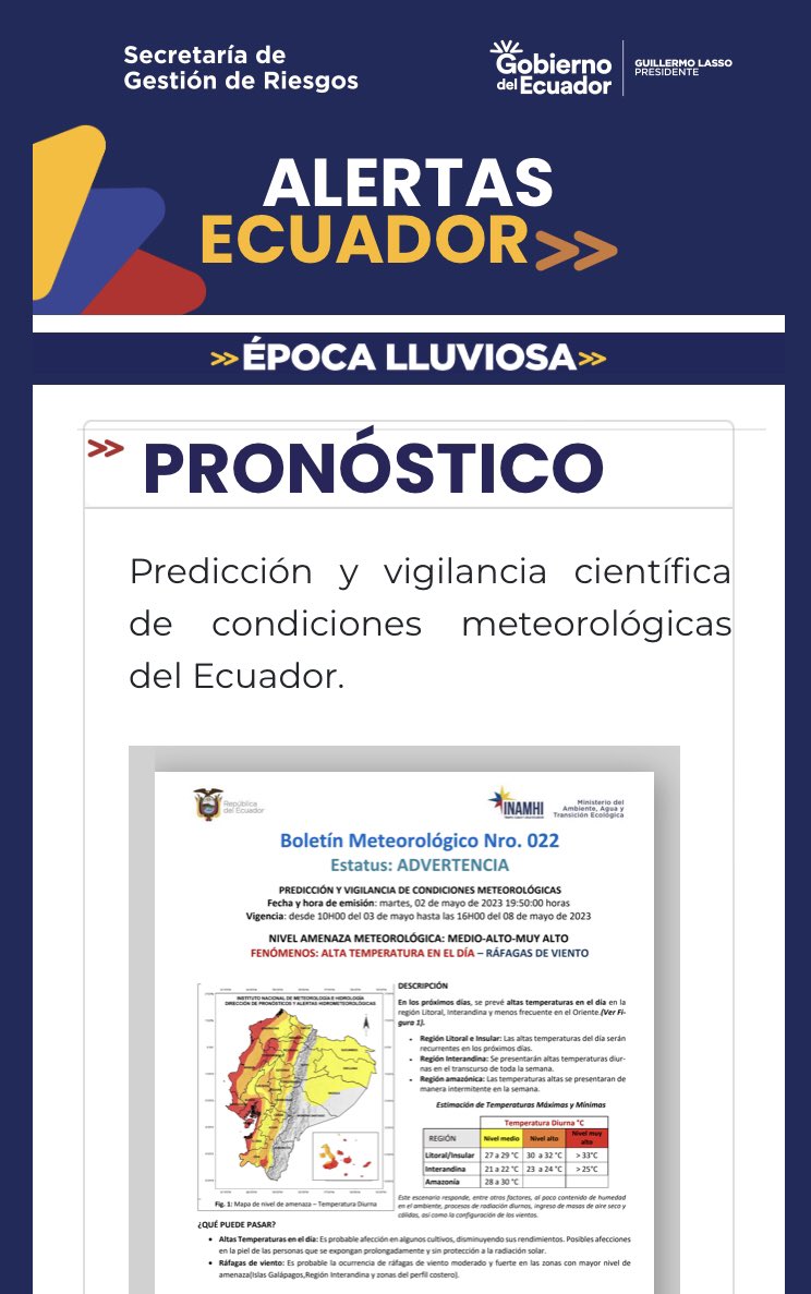 Riesgos Ecuador tweet media