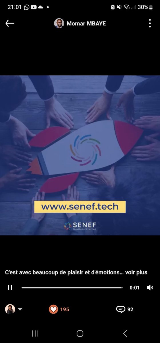 kadia_moisson's tweet photo. Fière de voir la #diasporaafricaine en France jouer un rôle de plus en plus important dans l'#économiefrançaise. 
Félicitations Momar MBAYE, PDG de #SENEF, membre de notre #clubdentrepreneurs, pour sa levée de fonds impressionnante de 6,5 millions d'euros ! https://t.co/iK09i6ddFH