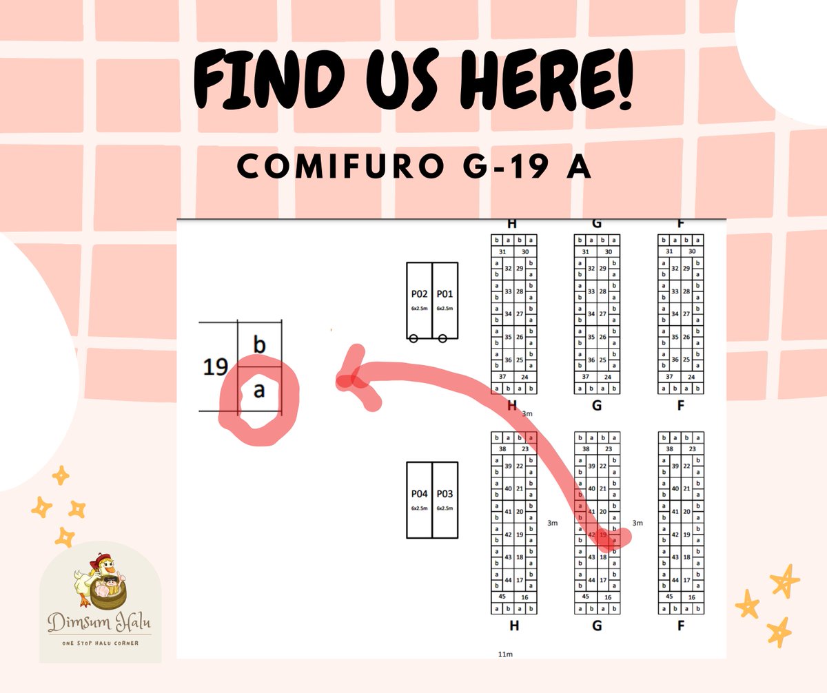 DimsumHalu's tweet photo. Hello, we're coming to Comifuro 16 and Paripico! 

Comifuro 16
Ice BSD Hall 8-10 
6-7 May 2023

Paripico
Angkasapura Terminal B Bandara Adisucipto
20-21 May 2023

*paripico floormap will be available soon!
#comifuro16 #cf16 #paripico https://t.co/A4iEcu5uJ4