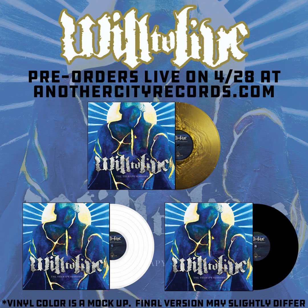 Houston TX hardcore juggernauts will be releasing The Therapy Sessions on Another City Records. Preorders are live now.
#txhc #houstontx #willtolive #hardcore