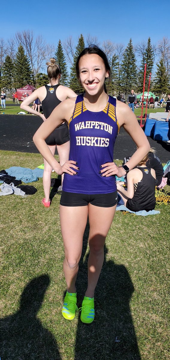 WHSHuskies's tweet photo. Congrats to Jaida Fobb and Emma Bontjes on qualifying for state today. Jaida qualified in the 400m- 1:00.79 and the High Jump -5’1”.  Emma qualified in the Javelin with a throw of 112’11”. Great job girls!! #StrengthLiesInUnity https://t.co/2s267rQ5k0