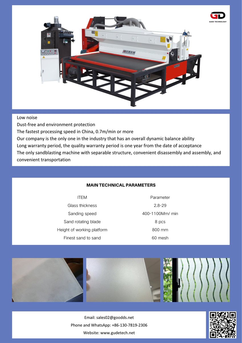 hzhao0923's tweet image. Automatic Sandblasting horizontal Machine

If you have any inquiry about glass machinery, plz don't hasitate to contact with me.😃

#sandblasting #glassmachine #glassblasting