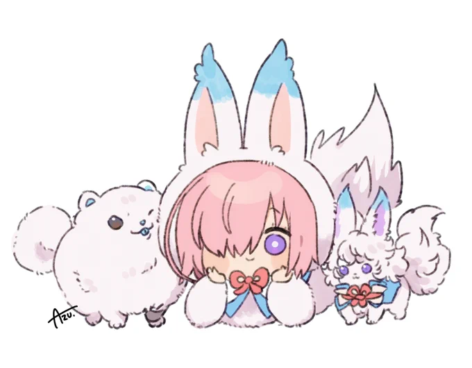 白もふ…