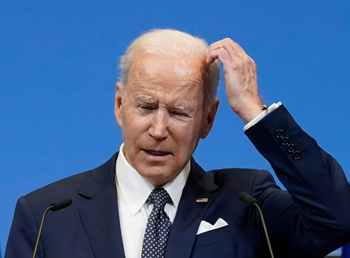 Joe Biden racking his brain for how he can break the writers' strike