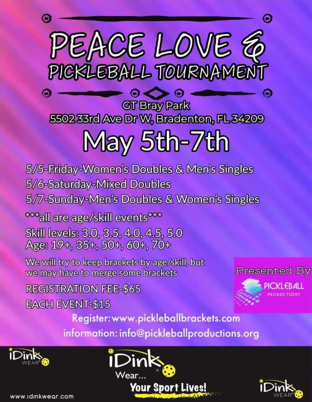 Florida Pickleball Tournaments on Twitter " ️ "Peace Love & Pickleball