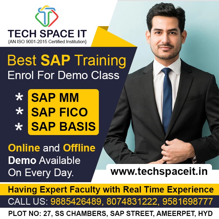 Techspaceit's tweet image. Best SAP Training Institute Enrol For Demo Class Every Day Available…!!!

Online/Offline, With 100% Placement  #Assistance.
Register Here:techspaceit.in/contact-us/
Contact/What’s App:  9885426489 || 8074831222
#SAP_MM #SAP_FICO #SAP_ABAP #SAP_HR #SAP_HCH #SAP_SD #career #build
