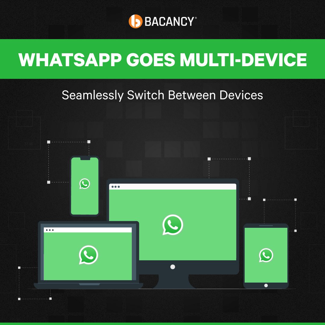 BacancyTech's tweet image. WhatsApp Goes Multi-Device: Seamlessly Switch Between Devices #TechTales

#WhatsAppMultiDevice #EndToEndEncryption #DeviceKeyGeneration #SynchronizationProtocols #MultiDeviceMessaging #SecureMessaging #RealTimeSync #BacancyTechnology #GrowWithBacancy #DedicatedToInnovation