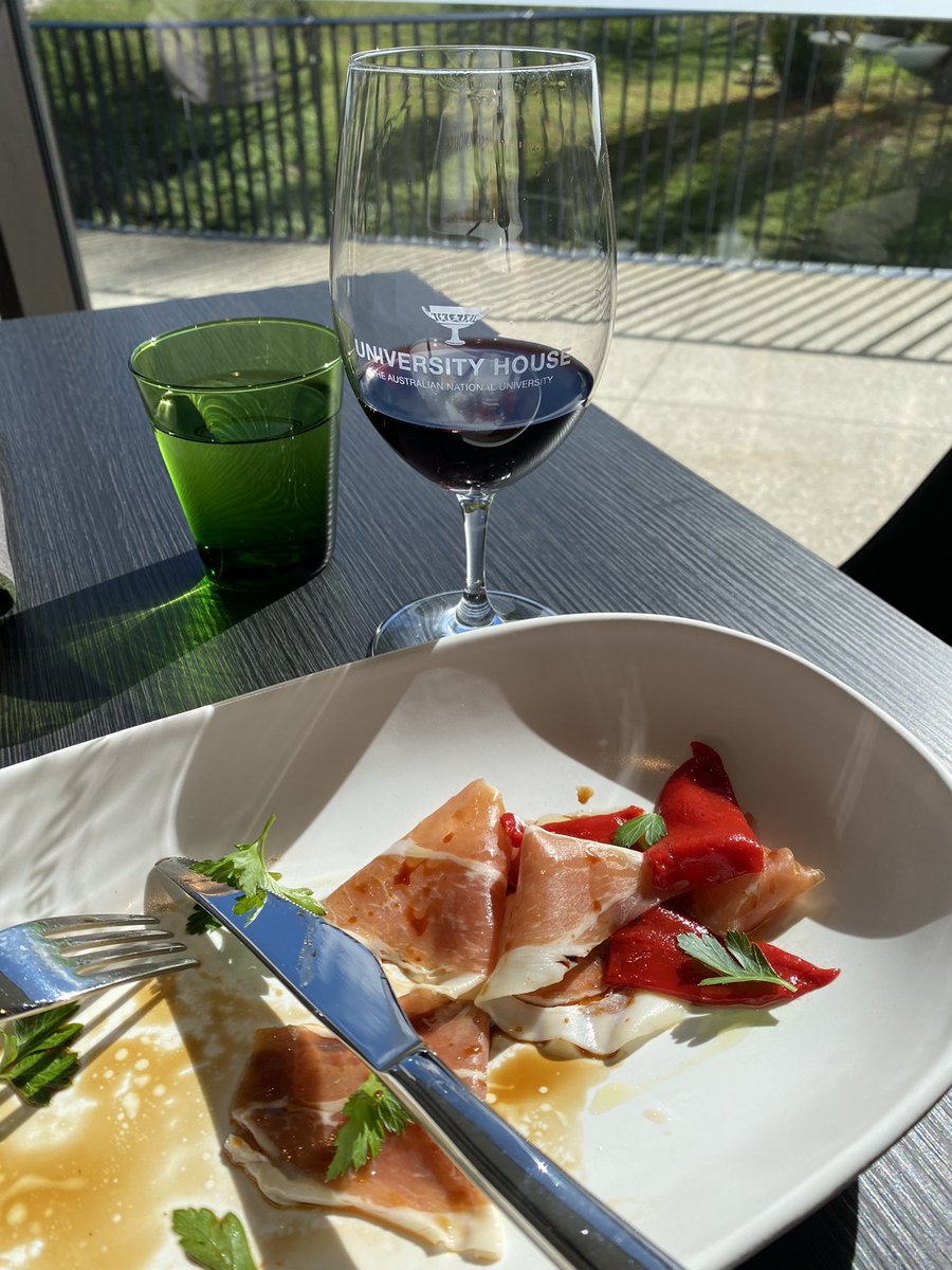 WineIntel's tweet photo. Great pop-up wine bar #Symposium at #ANU - a reserve Nick O’Leary 2016 Tempranillo coupled with Jamon, peppers, and  a Pedro reduction. https://t.co/hLtS4ZKXIC