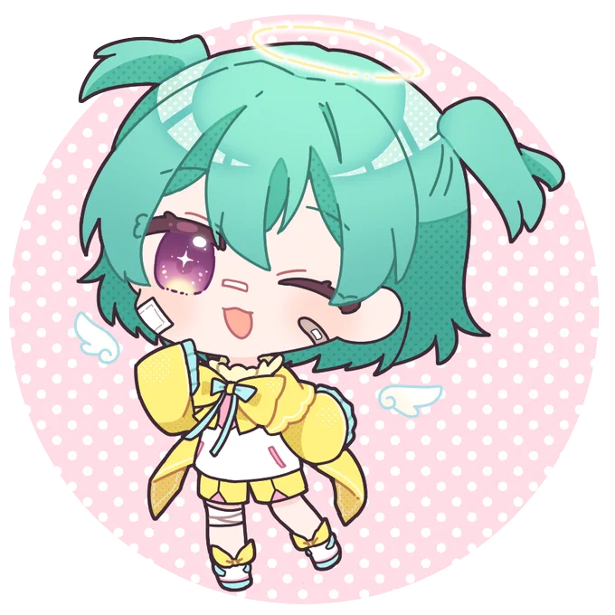 パステル可愛い天使ちゃん!うたげちゃんお借りしました! #うた芸術
