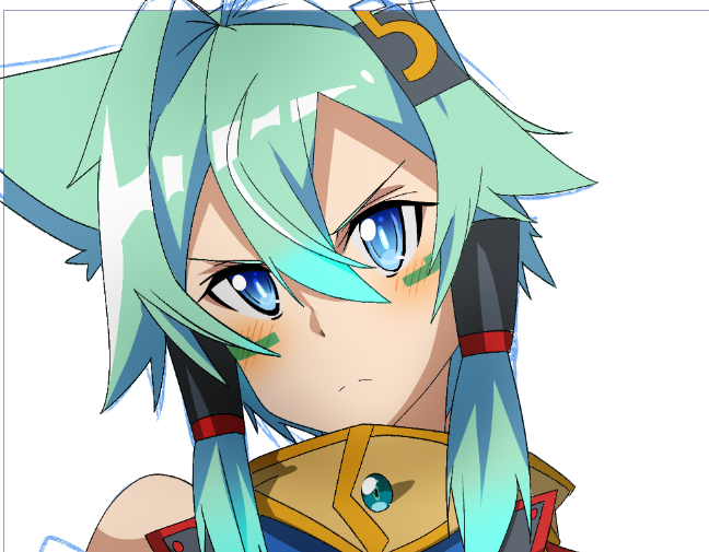 アニメ塗り練習のためにアニメを描いちゃう 