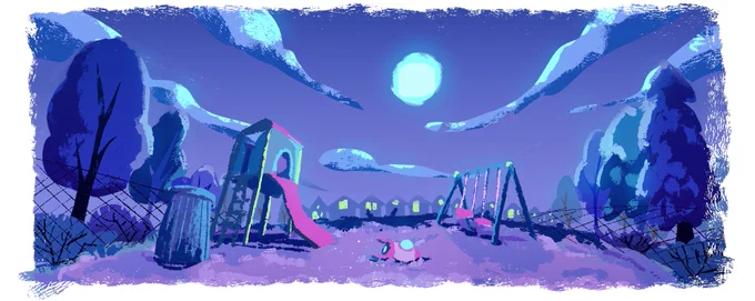 some environment work from Galactic Canine Space Force  (dir. anya amarillo)  !!