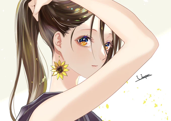 #ゴールデンウィークSNS展覧会2023   幻想的なアクセサリーを身に纏う女の子達を描いたりしてます