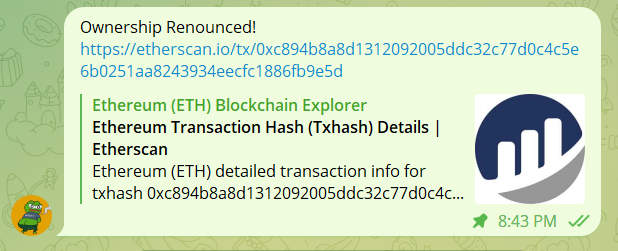 pepebootynft's tweet photo. Ownership Renounced !

Lets shake our $BOOTY https://t.co/aB1gwpKLTt
