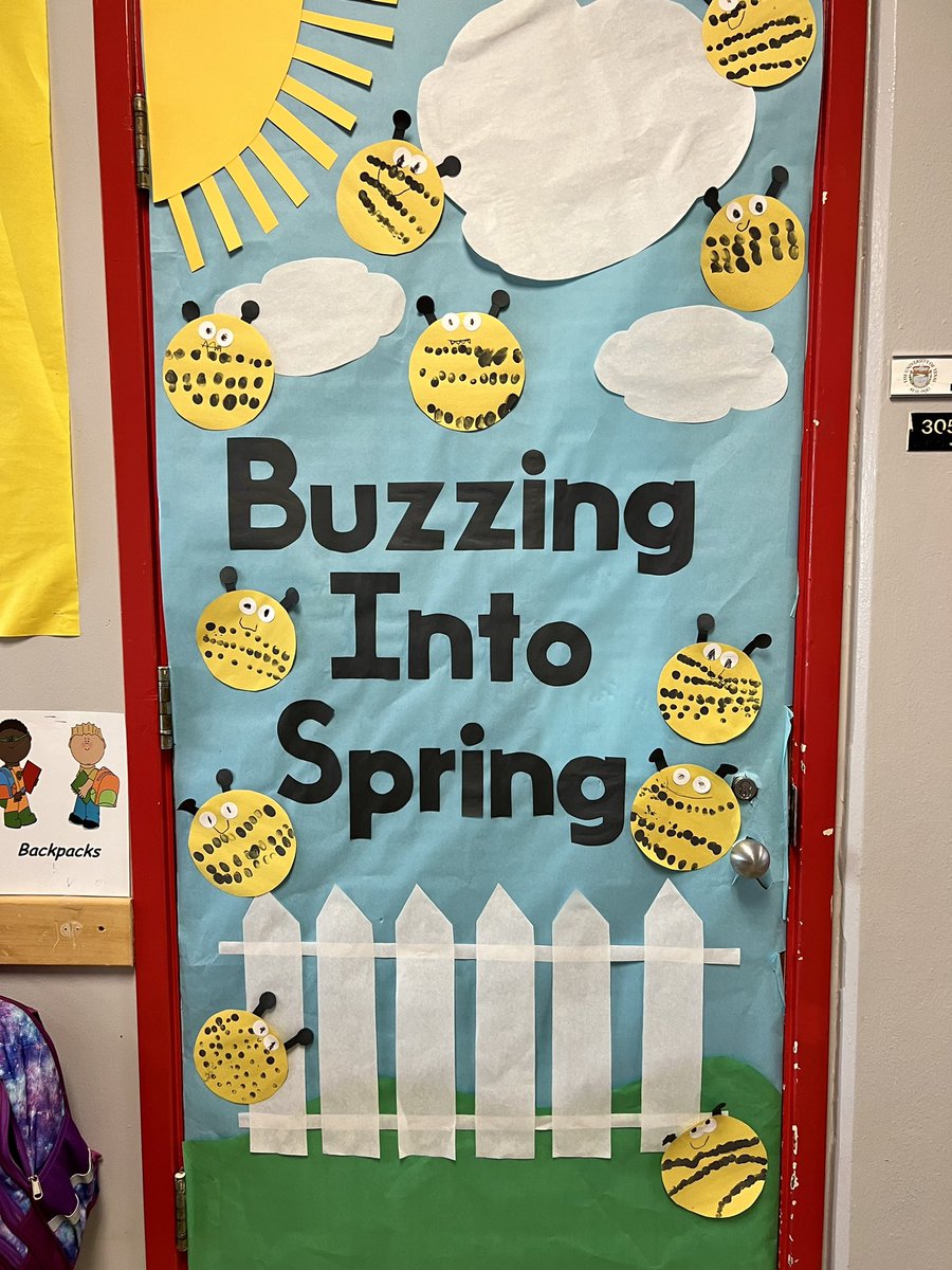 Buzzing into Spring- our PK hallway