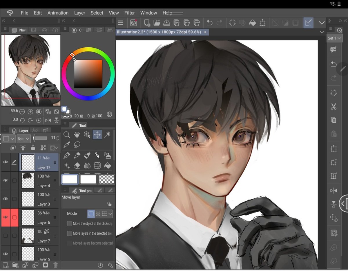 Elixirr112's tweet image. 🤍🖤
#wip #drawing #characterart