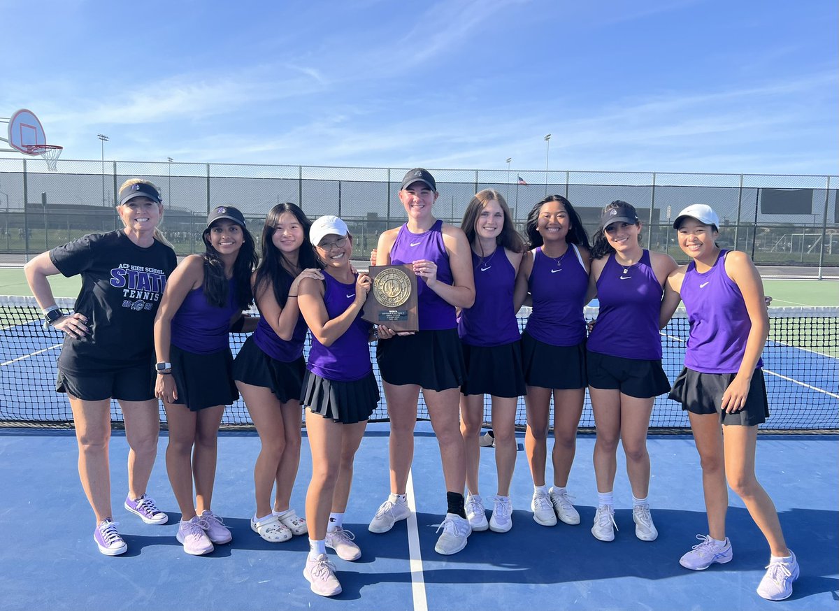 ACPGIRLSTENNIS's tweet photo. Quarterfinals WIN over Paradise Valley tonight…Semifinals, Here We Come!
💜⚔️🎾 #acphs #theState8 #GoKnights https://t.co/GHApsaMynM