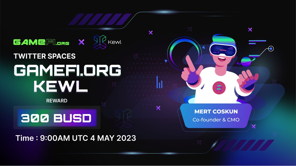 GameFi_Official's tweet photo. Whassup buddies ?

📆 Let's save the time for upcoming AMA with Founder at @kewlio_ 🔥

💰Reward: 300$ 
⏰ Time: 9AM UTC 4 MAY 2023

🧐Rules:  
Follow @kewlio_ &amp; @GameFi_Official 
Like, Retweet &amp; drop 1 question    
Join https://t.co/iqNS8uWqNl https://t.co/2zXcRqO84U