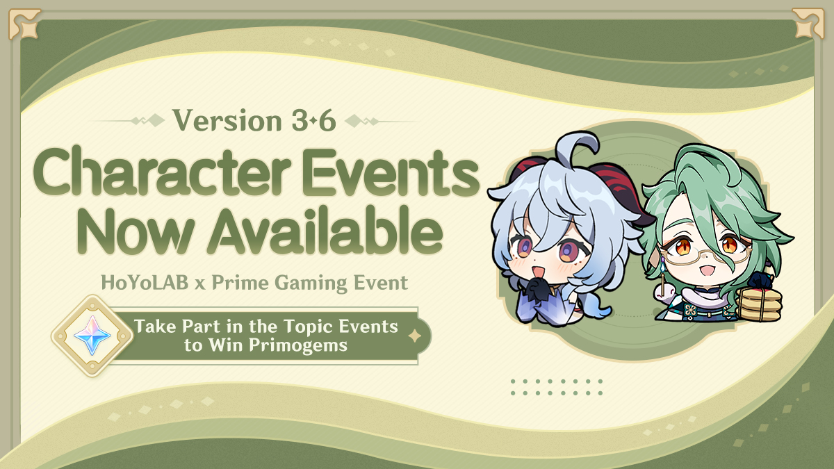 Genshin Impact Version 4.0 Character Topic Event – Take Part to