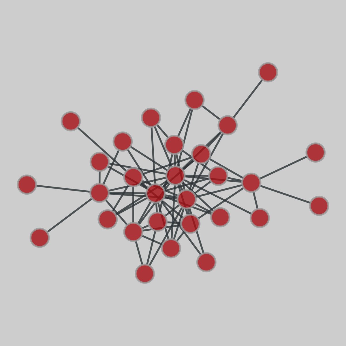 montreal: Montreal street gangs (2007). Network representing relationships between gangs, obtained from Montreal Police’s central intelligence database, spanning 2004 to 2007. 35 nodes, 78 edges. networks.skewed.de/net/montreal