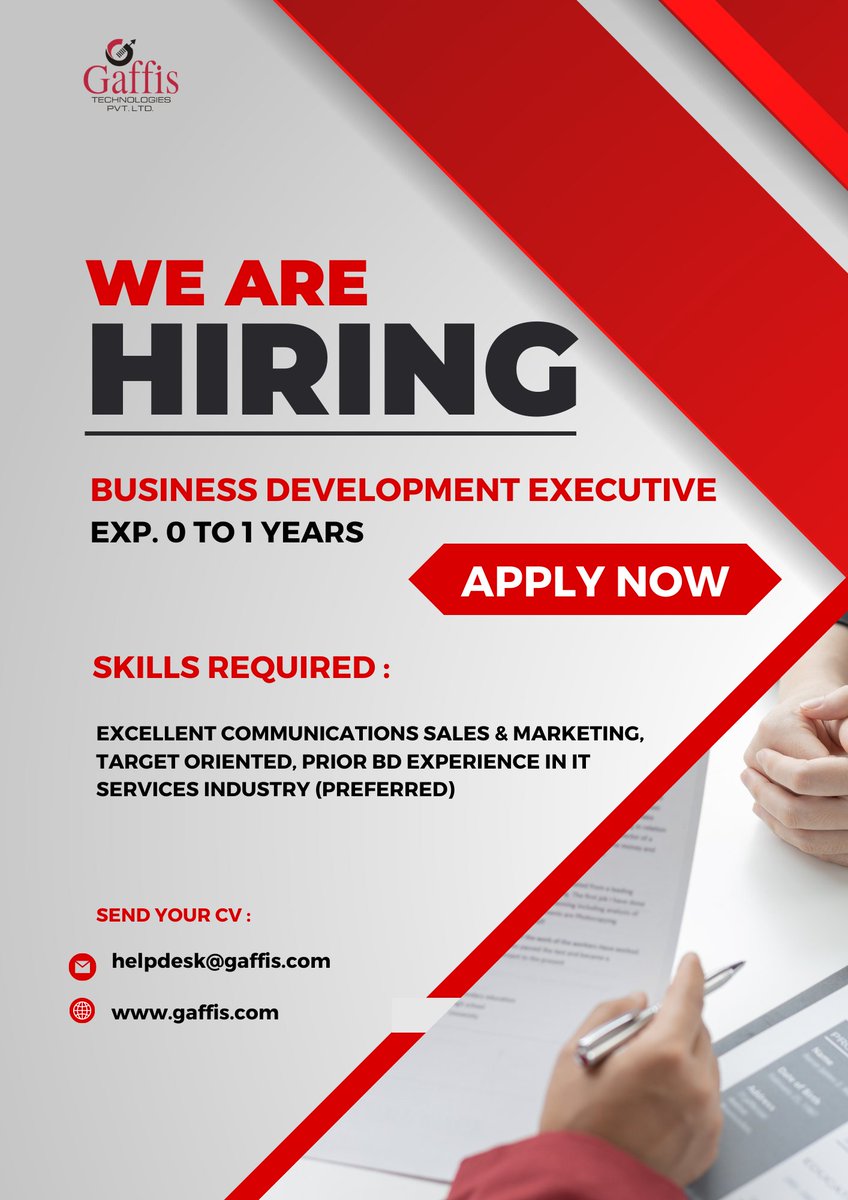 Hiring Business development executive
 #hiring #businessdevelopmentexecutive #businessdevelopment #jobs #sales