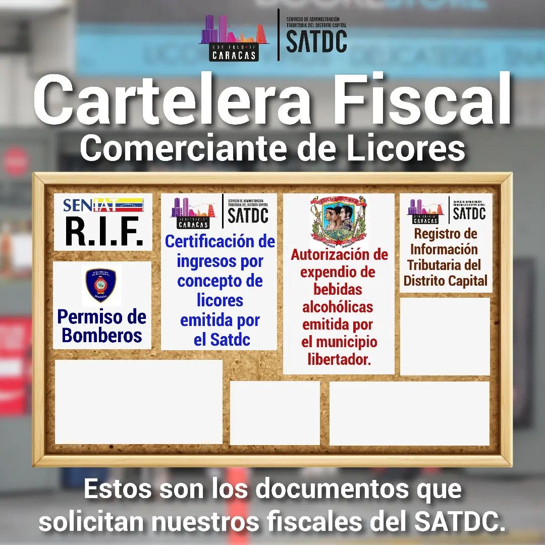 SatdcGdc's tweet photo. Amigo Contribuyente, nuestros Fiscales Identificados del Servicio de Administración Tributaria del Distrito Capital #SATDC solicitarán los siguientes documentos, que deben estar publicados en tu cartelera fiscal.  ¡Ponte al día! ¡Evita Sanciones! https://t.co/ekuYbrChoH