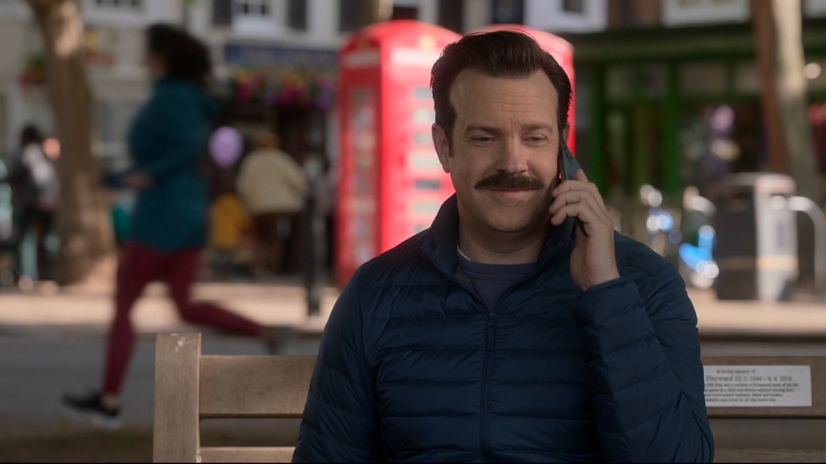 We all saw the purple balloon, right? 
You know, behind Ted, right after his call with Rebecca?💜