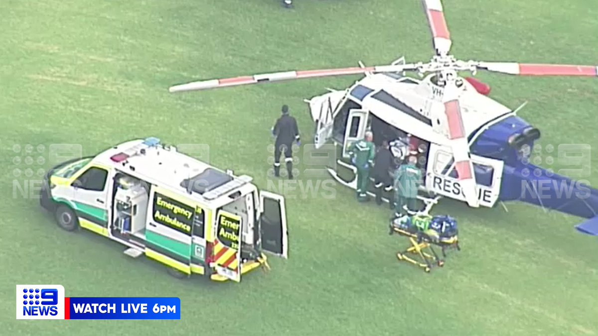 9NewsAdel's tweet photo. #DEVELOPING: Emergency services have rushed two police officers to hospital, after they were reportedly stabbed during a high-risk incident at Crystal Brook.

It's understood an offender may have been shot dead at the scene. #9News https://t.co/UOHD38jtQ4