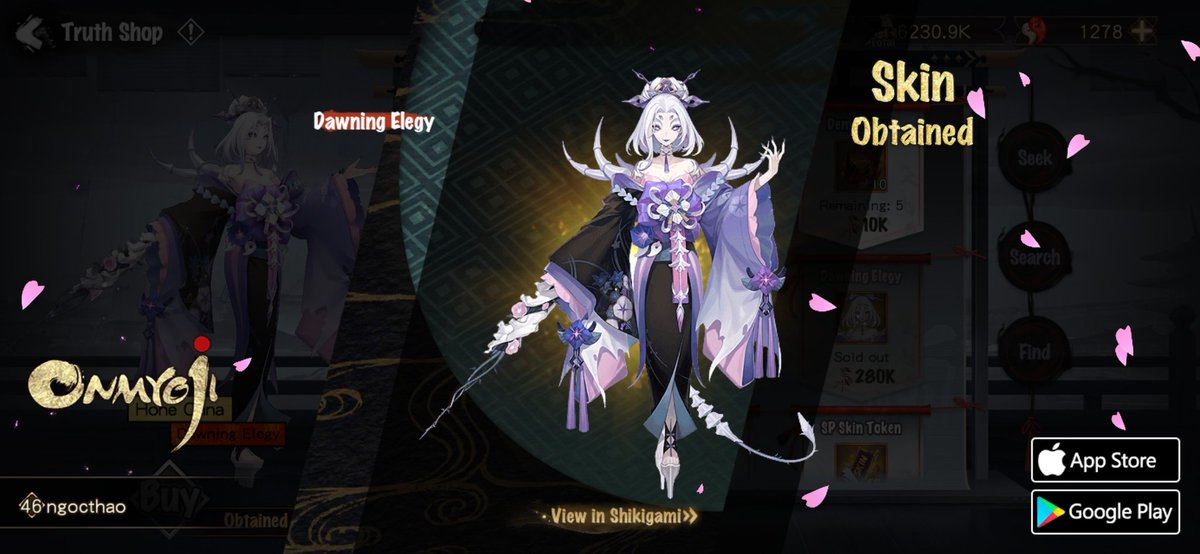 thanh2007885's tweet photo. #Onmyoji# I got a brand new rare skin! Check it out and try your luck! https://t.co/QVYAFzoFoC